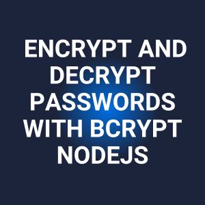 emcrypt and decrypt in node
